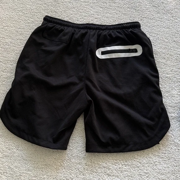 Adidas Men's Black and Dark Gray Athletic Shorts - Picture 3 of 9